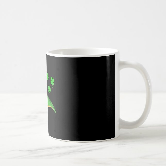 St Patricks Day Dinosaur Shamrock Leprechaun Hat K Coffee Mug (Right)