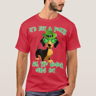 St Patricks Day Dog Dachshund Wiener Beer Gift  T-Shirt