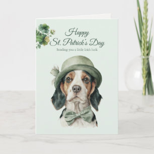 St. Patrick's Day Dog Greeting Card – Irish Luck