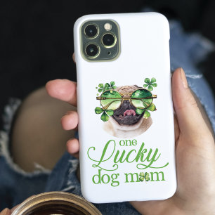 St Patrick's Day Dog Mom Funny Custom Photo  iPhone 15 Pro Case