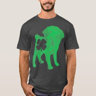 St Patricks Day Dog Pug Shamrock Clover Men T-Shirt