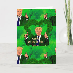 st patricks day donald trump card