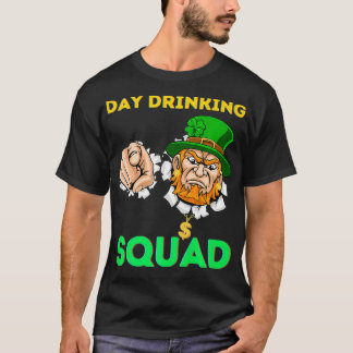 St Patricks Day Drinking Beer Funny Dad Man Gold T-Shirt