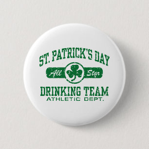 St. Patrick's Day Drinking Team 6 Cm Round Badge