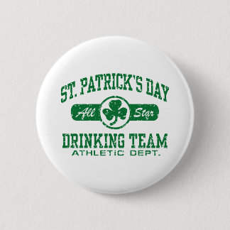 St. Patrick's Day Drinking Team 6 Cm Round Badge