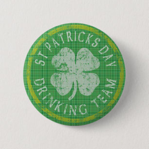 St Patricks Day Drinking Team Button