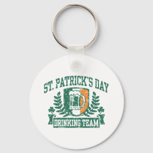 St. Patrick's Day Drinking Team Key Ring