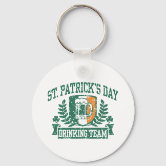 St. Patrick's Day Drinking Team Key Ring