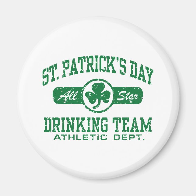 St. Patrick's Day Drinking Team Magnet (Front)