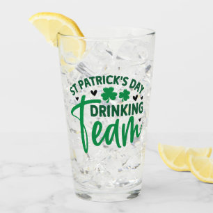 St Patrick's Day Drinking Team Shamrock Glass