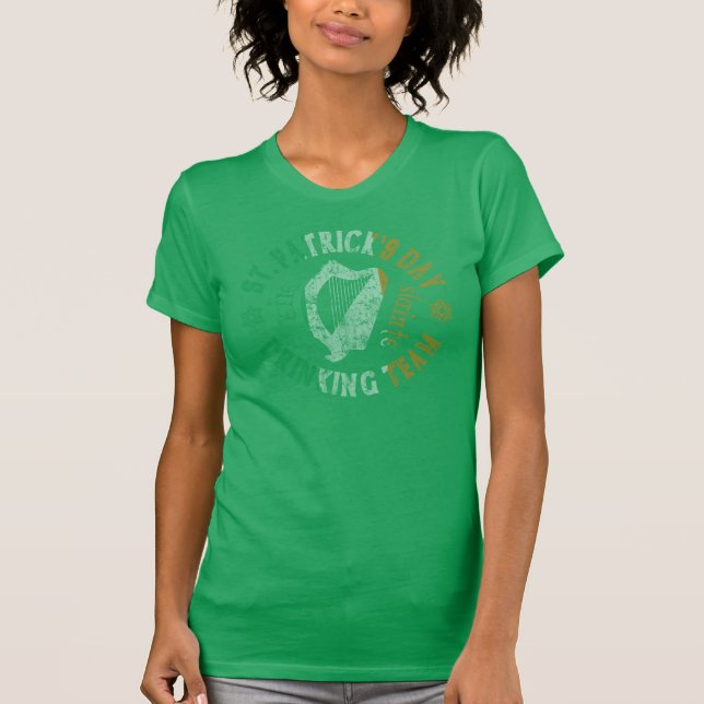 St Patrick's Day Drinking Team Slainte T-Shirt (Front)