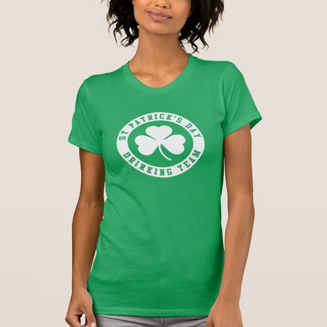St Patrick's Day Drinking Team T-Shirt (Front)