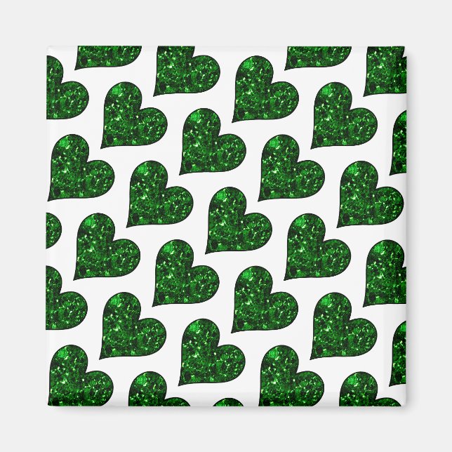 St. Patrick's Day Emerald Heart Magnet (Front)
