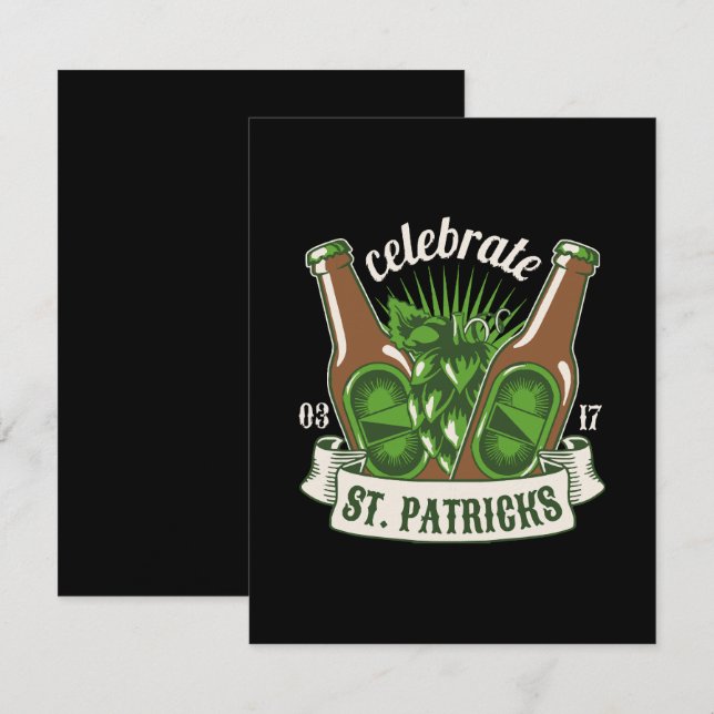 St patricks day enclosure card (Front/Back)