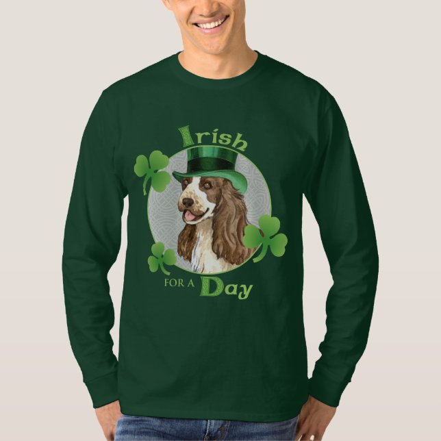 St. Patrick's Day English Cocker T-Shirt (Front)