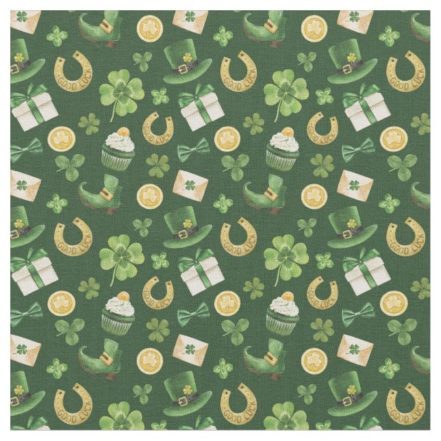 St Patricks Day Fabric (Close Up)