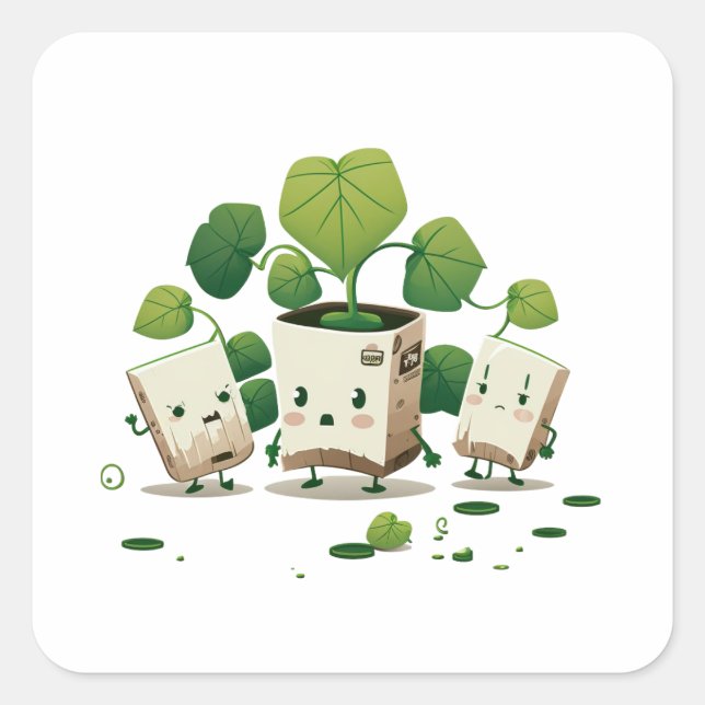 St Patrick's Day Festival Square Sticker (Front)