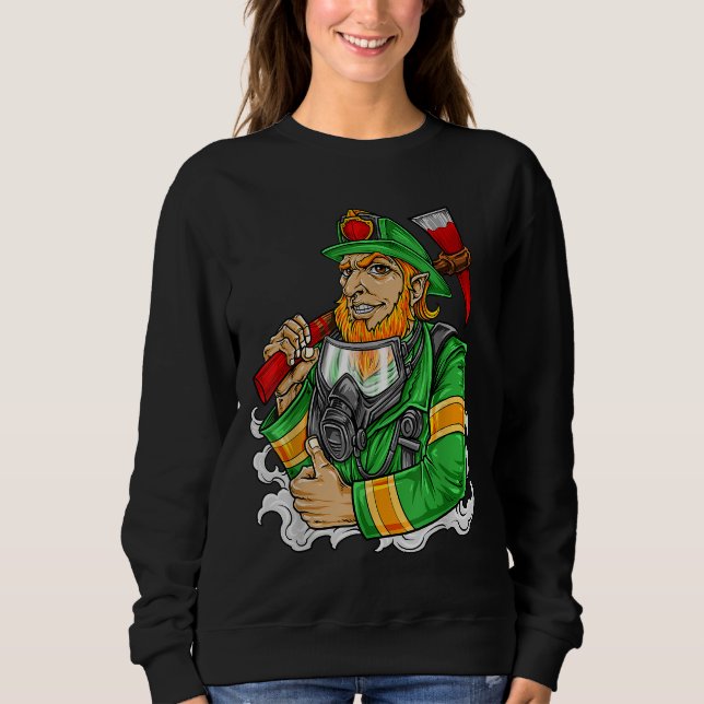 St. Patrick's Day Firefighter Sweatshirt (Front)