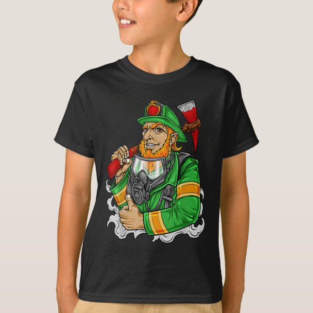 St. Patrick's Day Firefighter T-Shirt (Front)