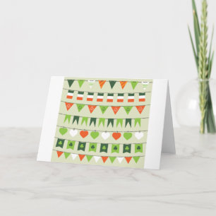 st patricks day flag card