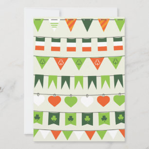 st patricks day flag card