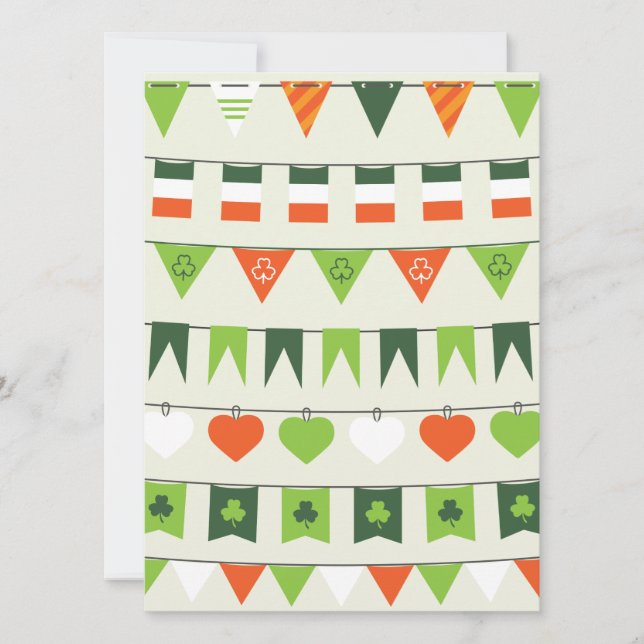 st patricks day flag card (Front)