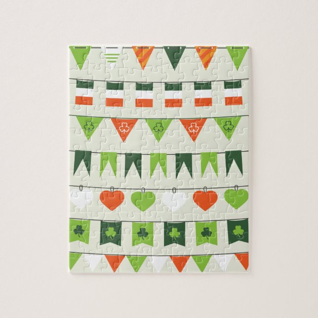 st patricks day flag jigsaw puzzle (Vertical)