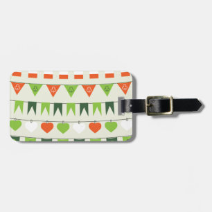st patricks day flag luggage tag