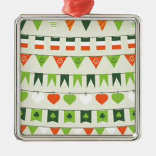 st patricks day flag metal tree decoration