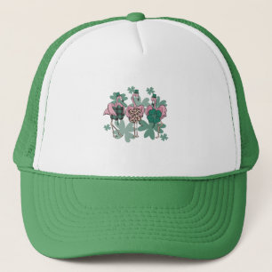 St Patricks Day Flamingo Trucker Hat