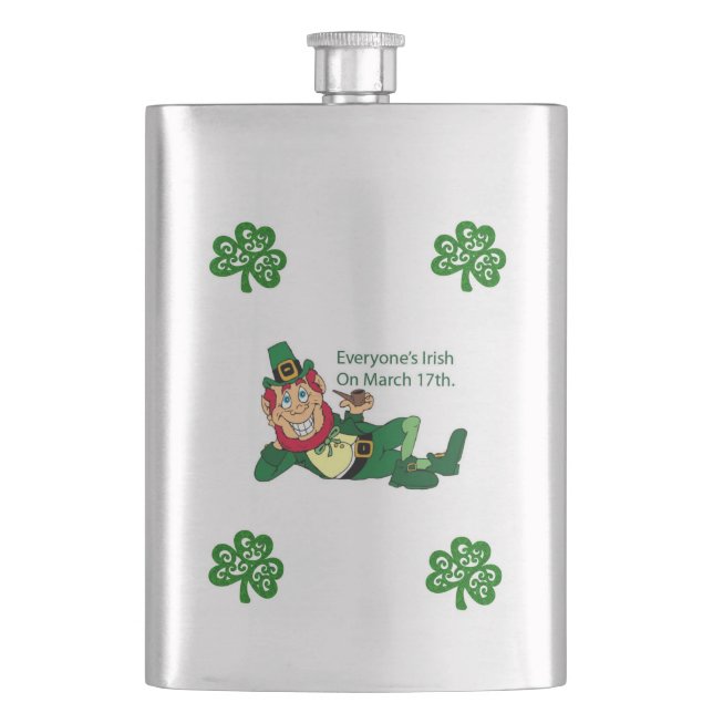 St. Patrick's Day Flask (Front)