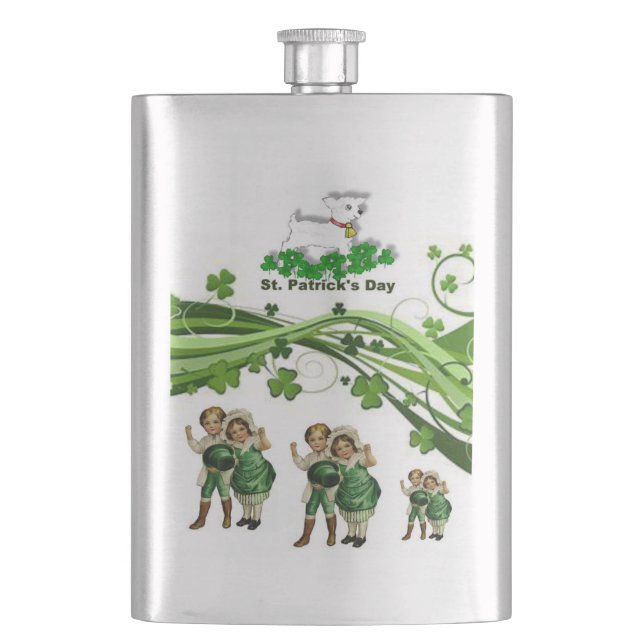 St. Patrick's Day Flask (Front)