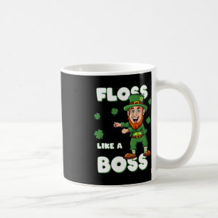 St Patricks Day Floss Like A Boss Leprechaun Boys  Coffee Mug