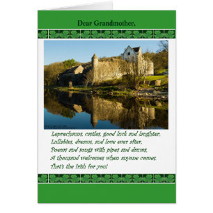 St. Patrick's Day for Grandmother, Poem, Castle