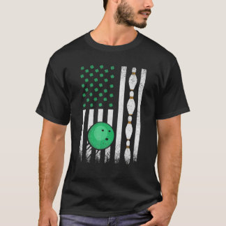 St Patrick's Day For Idea Irish American Bowling T-Shirt