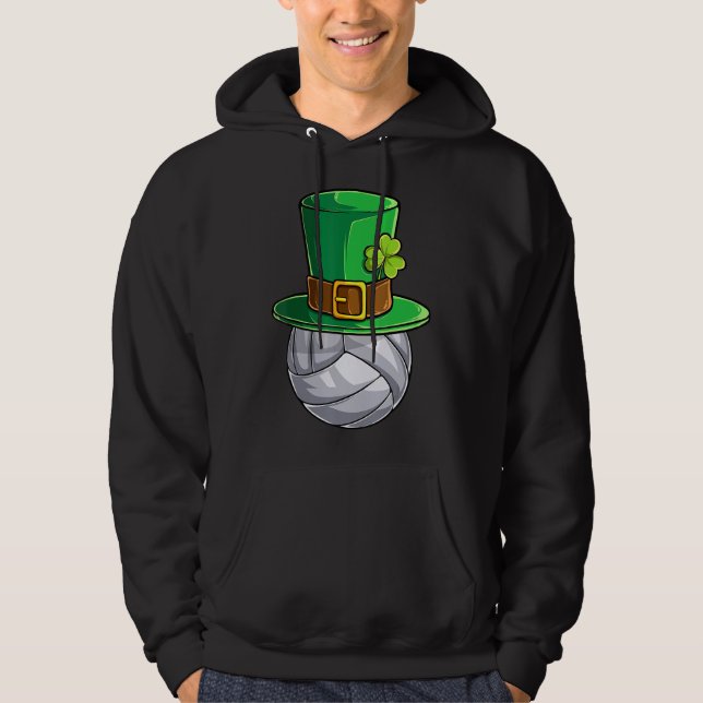 St Patricks Day  For Irish Boys Toddler Kid Volley Hoodie (Front)