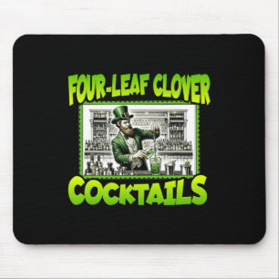 St Patricks Day Four Leaf Clover Tails St Paddys D Mouse Mat