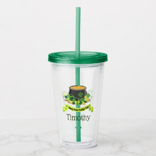 St. Patrick's Day Fun Acrylic Tumbler