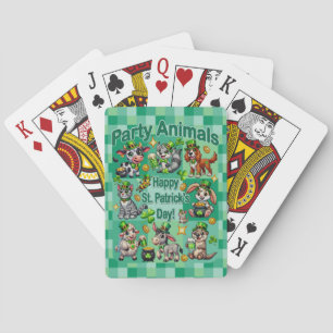 St. Patrick's Day Fun and Adorable "Party Animals" Playing Cards