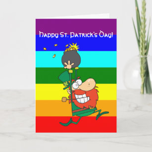 St. Patrick's Day funny Cartoon Personalised Card