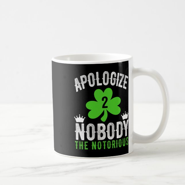St. Patrick's Day Funny Fighter Drinker Irish Cono Coffee Mug (Right)