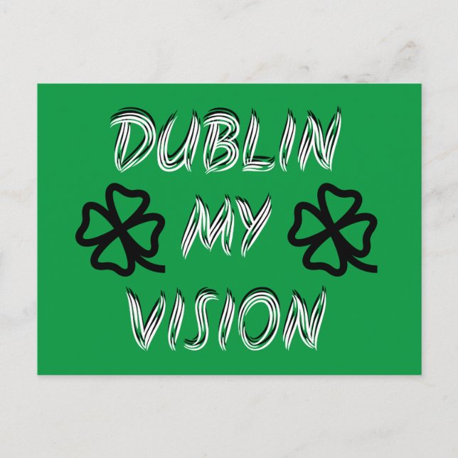 St. Patrick's Day Funny Humour Green Postcard (Front)
