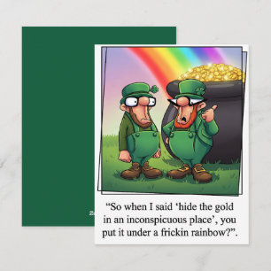 St Patrick's Day Funny Irish Joke Card