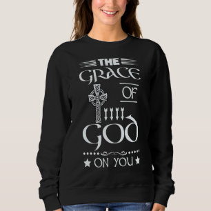 St Patrick's Day Funny Irish Saying Celtic Cross C Sweatshirt