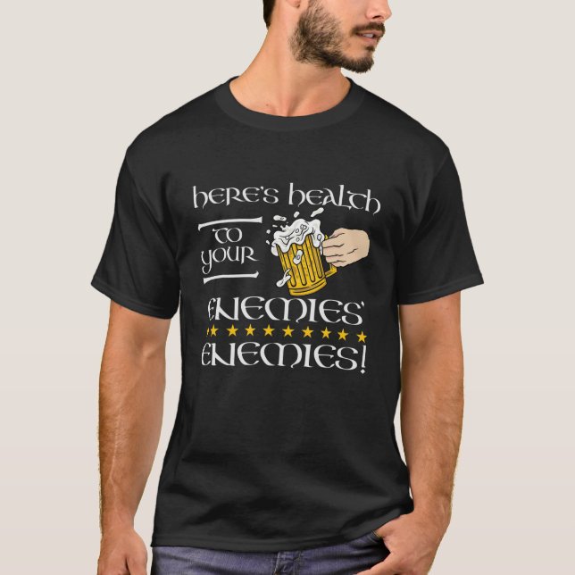 St. Patrick's Day - Funny Irish Saying - Enemies' T-Shirt (Front)