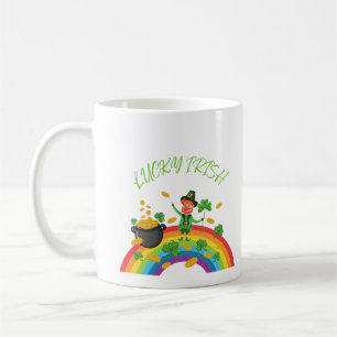 St. Patricks Day -Funny Lucky Irish Leprechaun Coffee Mug