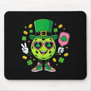 St patricks day funny lucky pickleball hat irish mouse mat