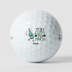 . St. Patrick's Day  funny saying with beer Golf Balls