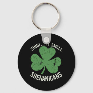 St Patricks Day Funny Shhh I Smell Shenanigans Pat Key Ring