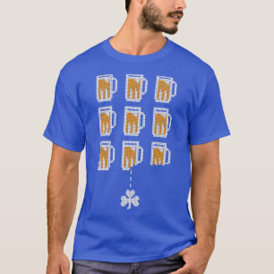 St Patricks Day Gamer Beer Glass Arcade Retro Vide T-Shirt